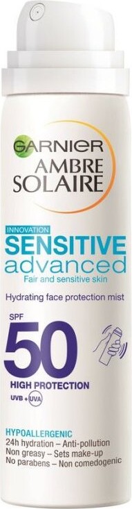 Garnier - Ambre Solaire Sensitive Advanced Face Mist Spf50 75 Ml