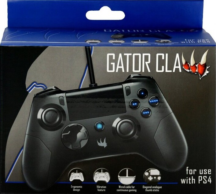Gator Claw - Ps4 / Playstation 4 Controller - Sort - Kablet