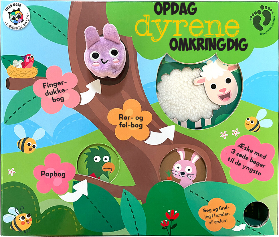 Billede af Gaveæske - Opdag Dyrene Omkring Dig - Globe - Bog
