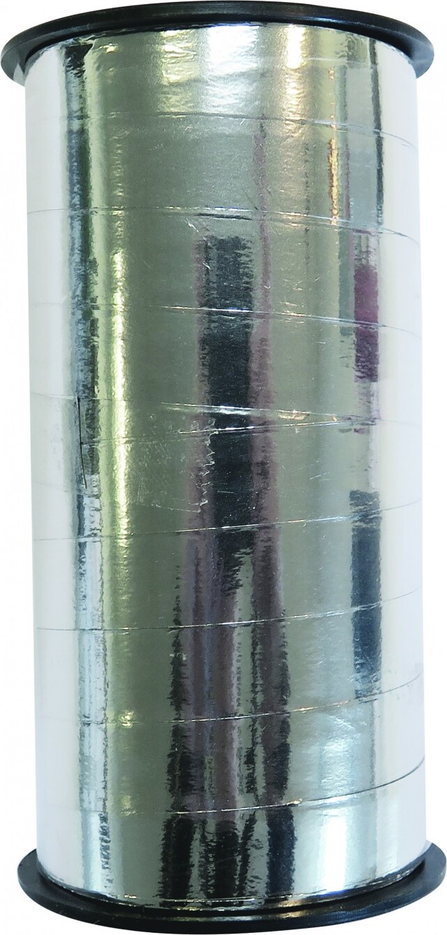 Gavebånd - Poly Sølv 10 Mm X 50 M - Scanseason