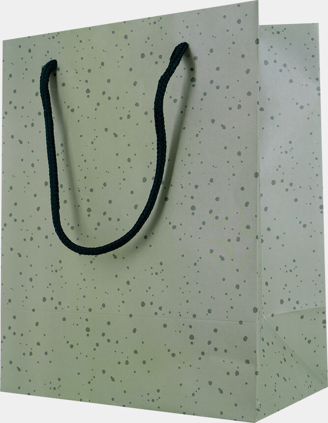Gavepose 22,5 X 18 X 10 Cm - 2 Stk Grøn Prik - Scanseason