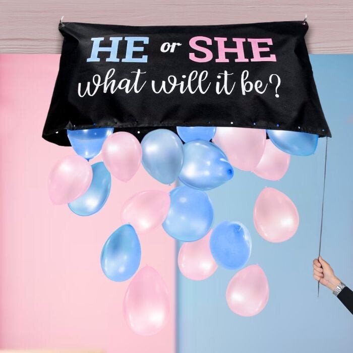 Gender Reveal Ballon Sæt - Mikamax
