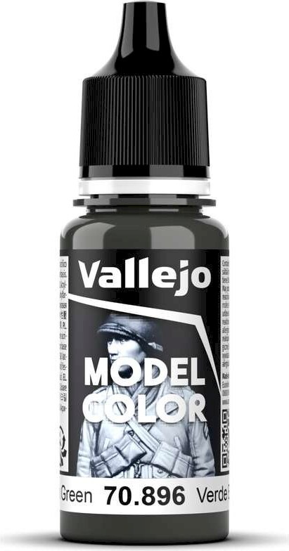 Vallejo - Model Color - German Camouflage Extra Dark Green Mat - 17-18 Ml - 70896