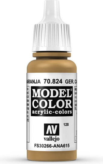 Vallejo - Model Color - German Camouflage Orange Ochre Mat - 17-18 Ml - 70824