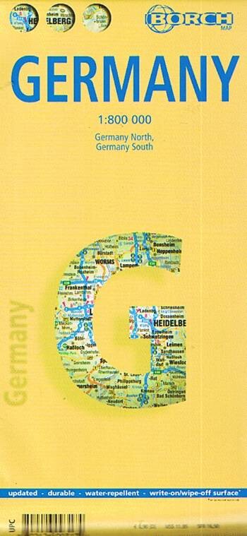 Germany Deutschland - Borch Maps - English book