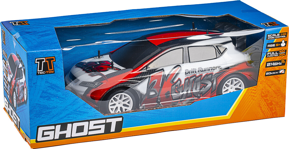 Ghost R/c 1:10 2,4ghz 7,2v 300mah, Ni-mh, Red - Tec-toy