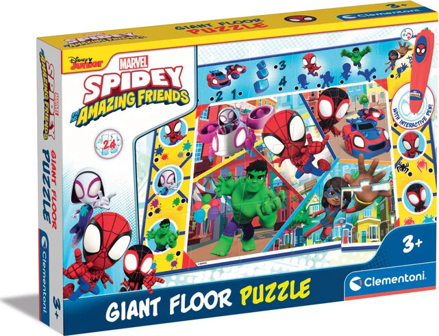 Billede af Marvel - Puslespil Til Gulv - Spidey - Clementoni - 24 Brikker