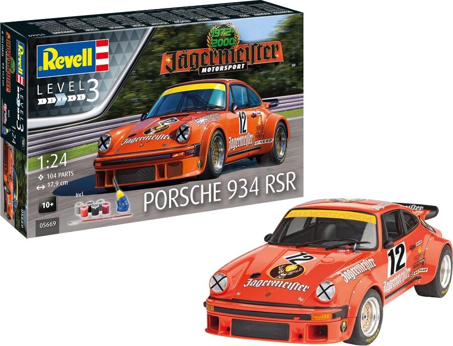 Revell - Porsche 934 Rsr Bil Byggesæt - 1:24 - Level 3 - 05669