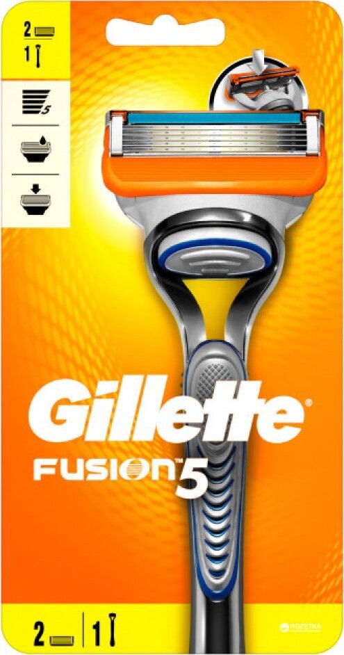 Se Gillette - Fusion 5 Skraber Med 2 Barberblade hos Gucca.dk