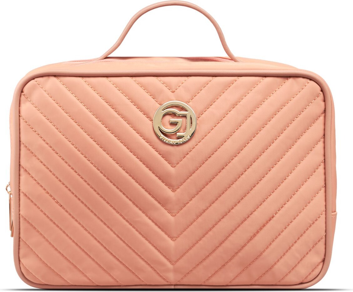 Gillian Jones - Toilettaske Med 2 Rum - Coral - Quiltet Nylon