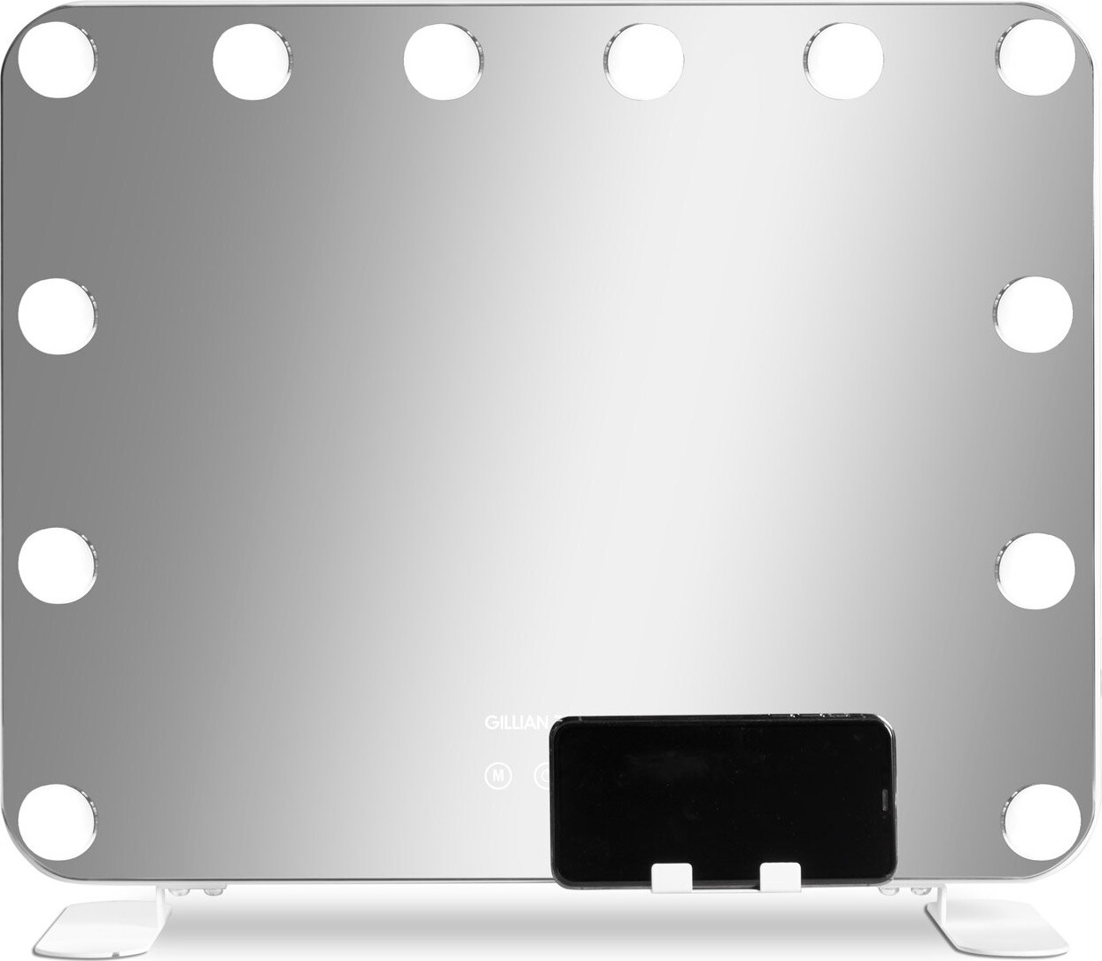 Gillian Jones Makeup Artist Mirror With 12 LED Bulbs And Smartpho