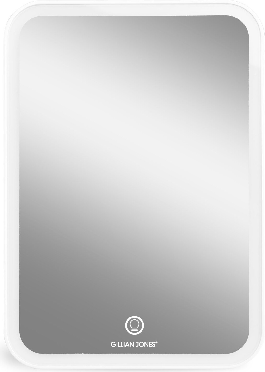 Gillian Jones - Makeup Spejl Med Lys Og Touch - Hvid  Tablet Mirror With Led And Usb-c Charging White