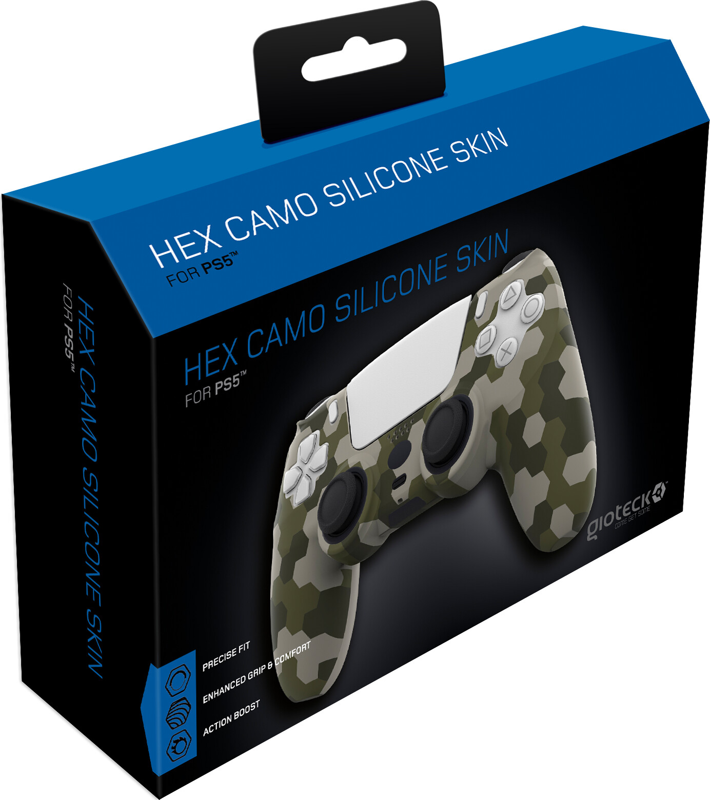 Se Ps5 Controller Cover - Hex Camo Design - Gioteck hos Gucca.dk