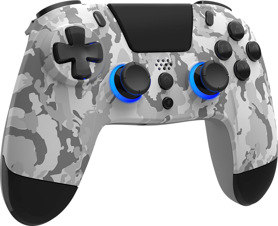 Billede af Gioteck - Vx4+ Trådløs Controller Til Ps4 Og Pc - Rgb - Camo Grå