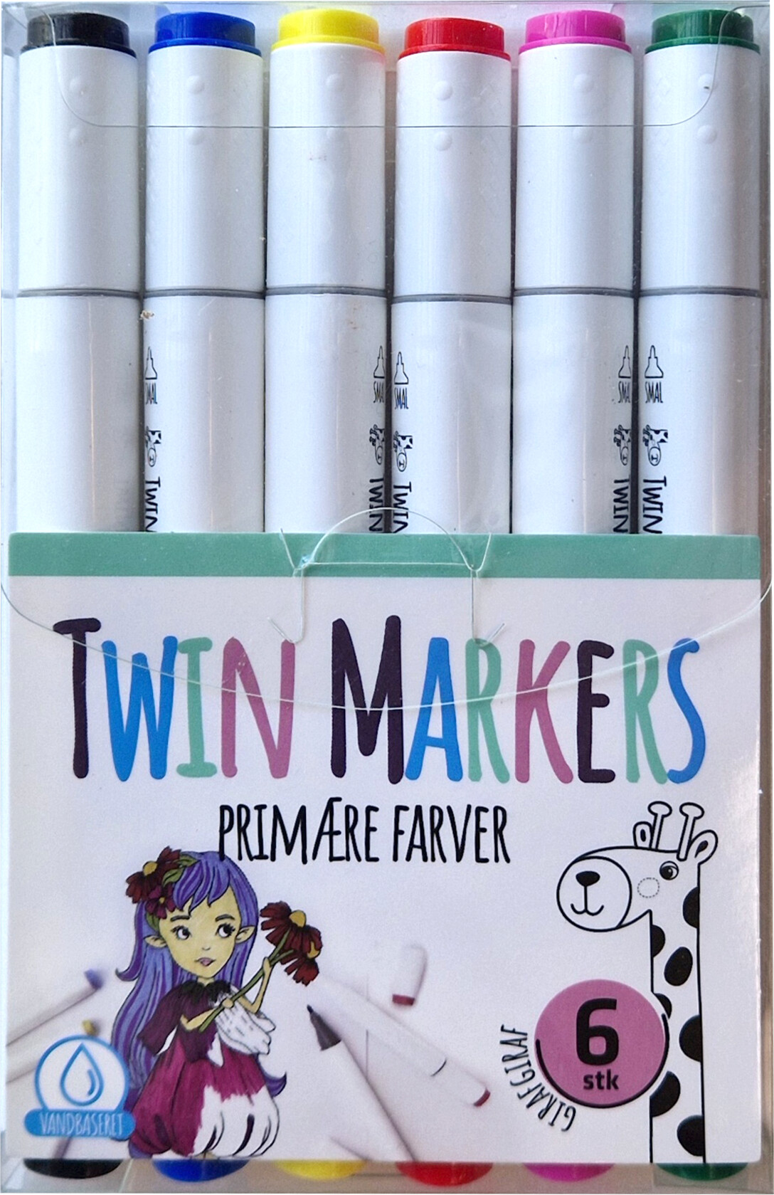 Hobby Mate GIRAFGIRAF Twin Marker 6 stk. Primær frv