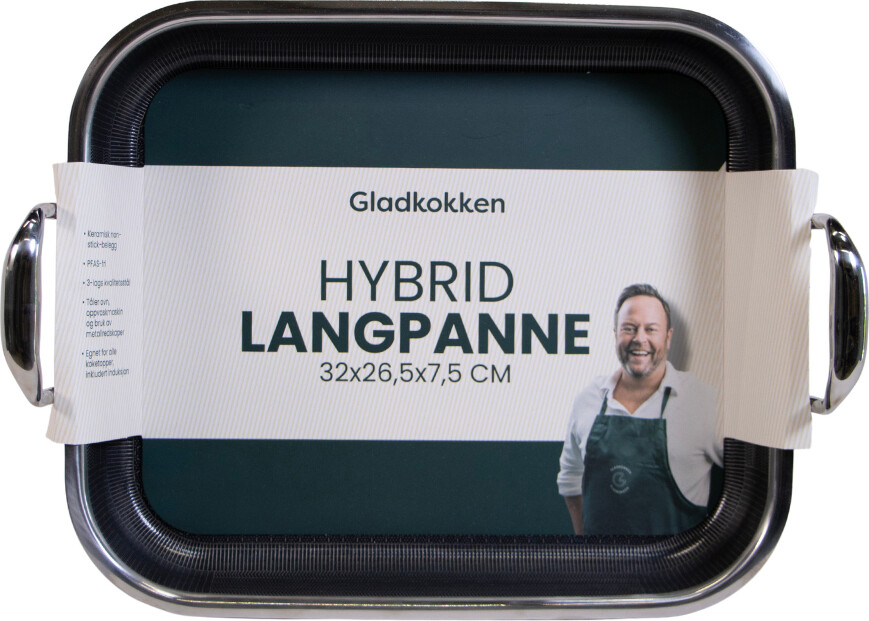 Gladkokken - Hybrid Bradepande - Induktion - 32x26.5x5.5 Cm