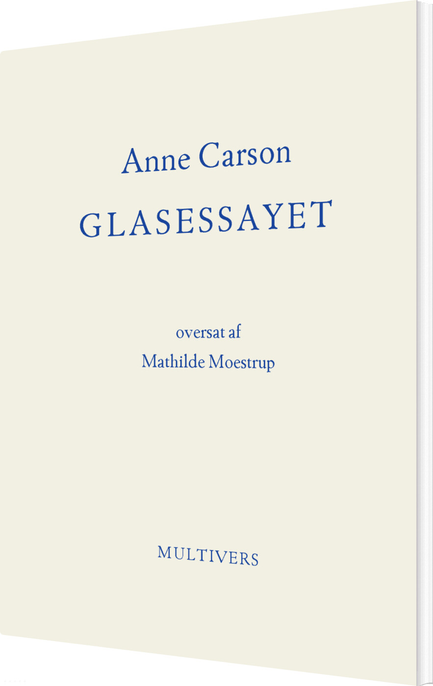 Billede af Glasessayet - Anne Carson - Bog