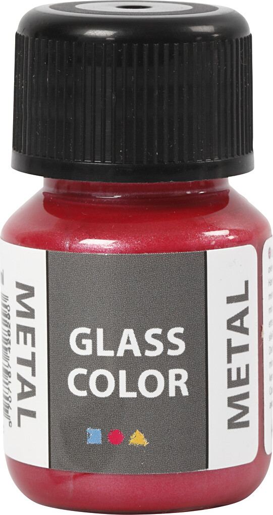 Se Glass Color Metal - Rød - 30 Ml hos Gucca.dk