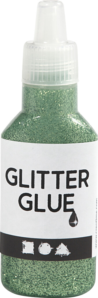 Glitterlim - Grøn - 25 Ml