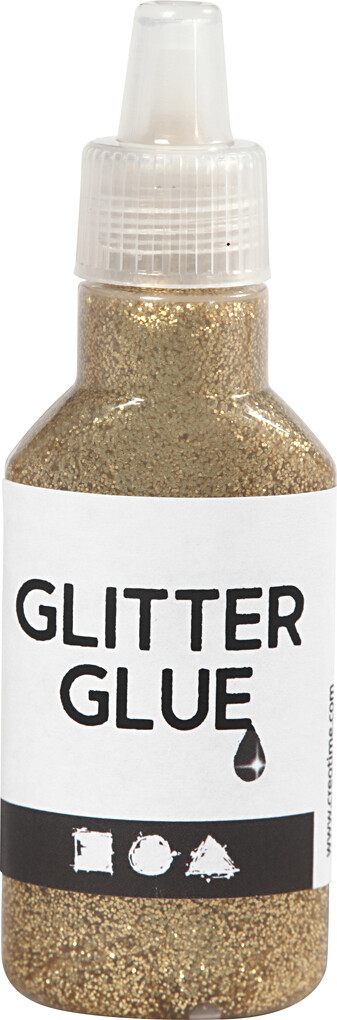 Se Glitterlim - Guld - 25 Ml hos Gucca.dk