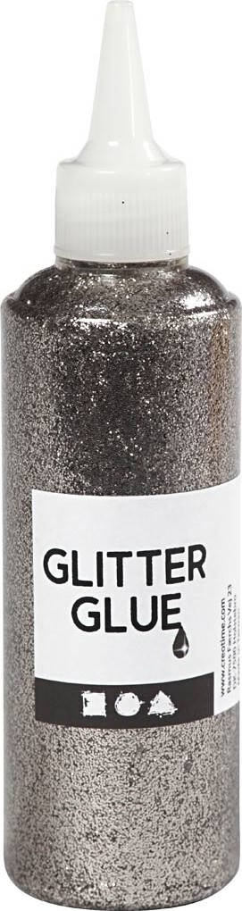 Glitterlim - Sølv - 118 Ml billede