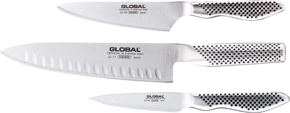 Global Knivsæt - Classic - G-77, Gs-38, Gs-89 - Rustfrit Stål