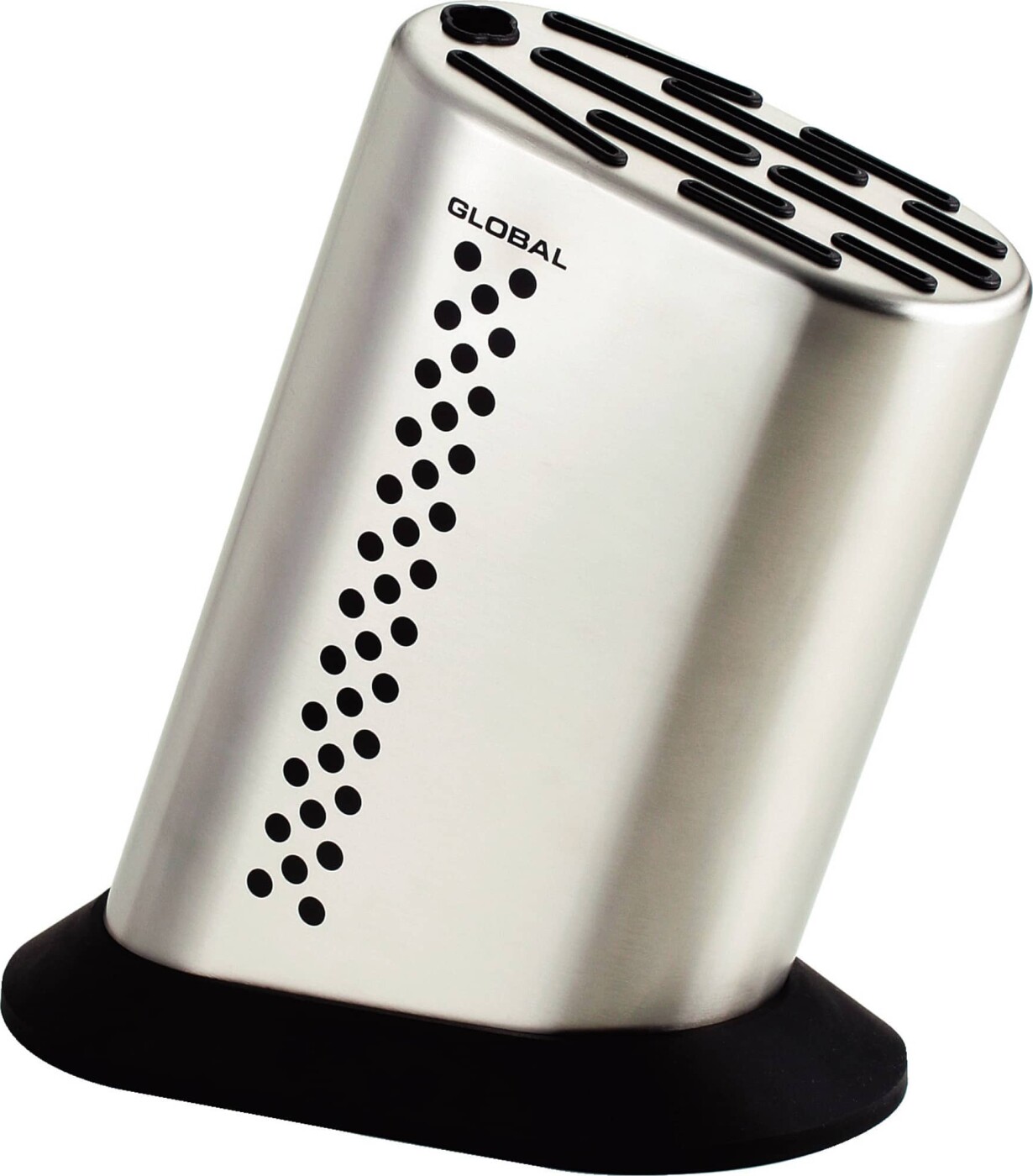 Global - Knivblok Til 10 Knive Og Strygestål - Stål - G-835