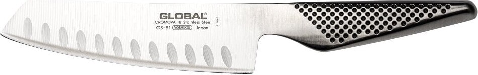 Global - Gs-91 Grøntsagskniv Med Grantonskær - 14 Cm