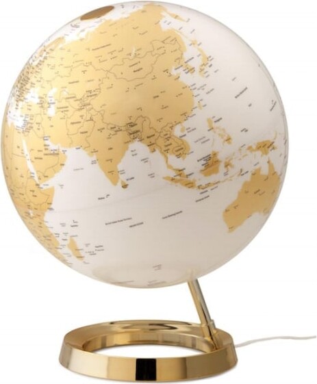 Globus Med Lys – Metal Bright Gold – Atmosphere – 30 Cm