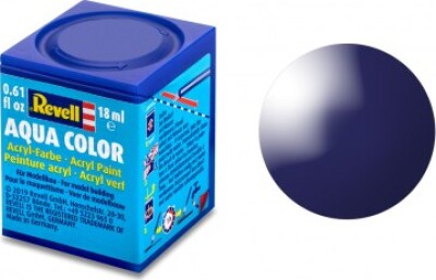 Revell - Maling - Aqua Color Gloss Night Blue - Ral 5022 - 18 Ml - 36154
