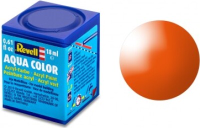 Revell - Maling - Aqua Color Gloss Orange Acrylic - Ral 2004 - 18 Ml - 36130