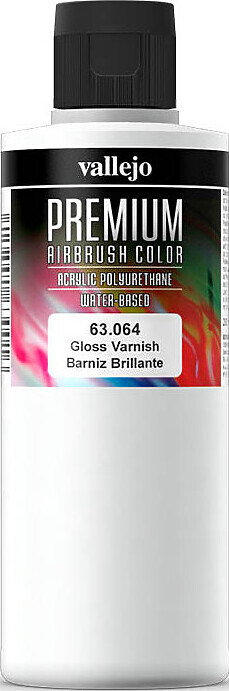 Vallejo - Premium Airbrush Gloss Varnish - Blank Lak 200 Ml