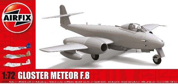 Se Airfix - Gloster Meteor F8 Modelfly Byggesæt - 1:72 - A04064 hos Gucca.dk