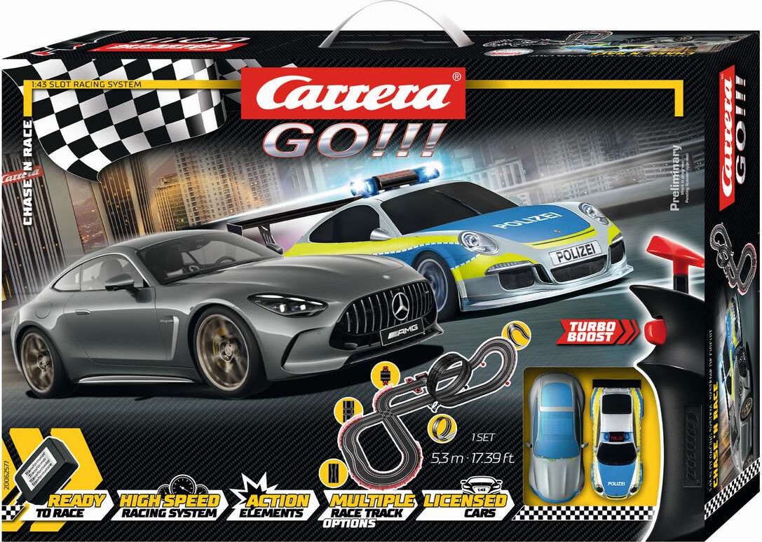 Carrera - Go - Racerbane Sæt - Chase 'n Race - 1:43 - 62577