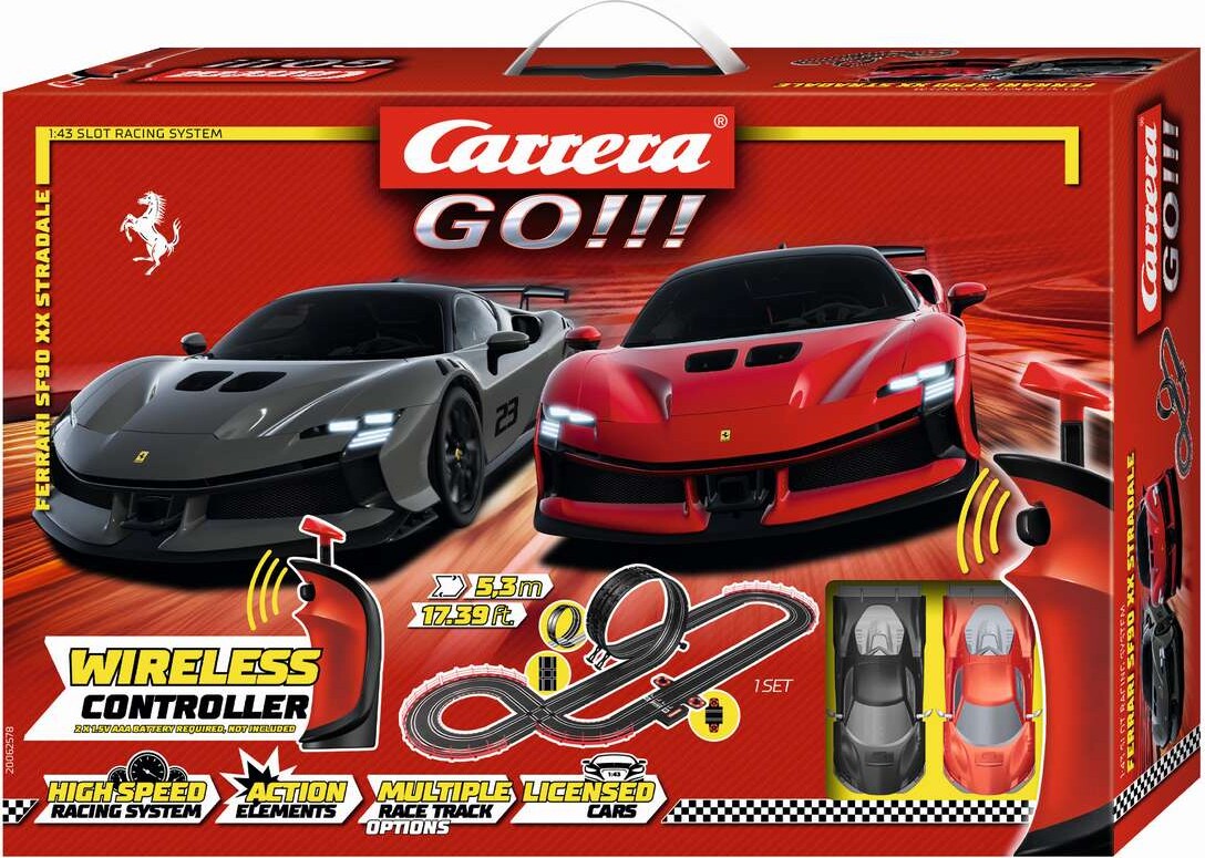 Carrera - Go - Racerbane Sæt - Ferrari Sf90 Xx Stradale - 1:43 - 62578