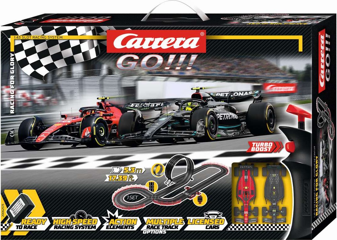 Carrera - Go - Racerbane Sæt - Racing For Glory - 1:43 - 62573