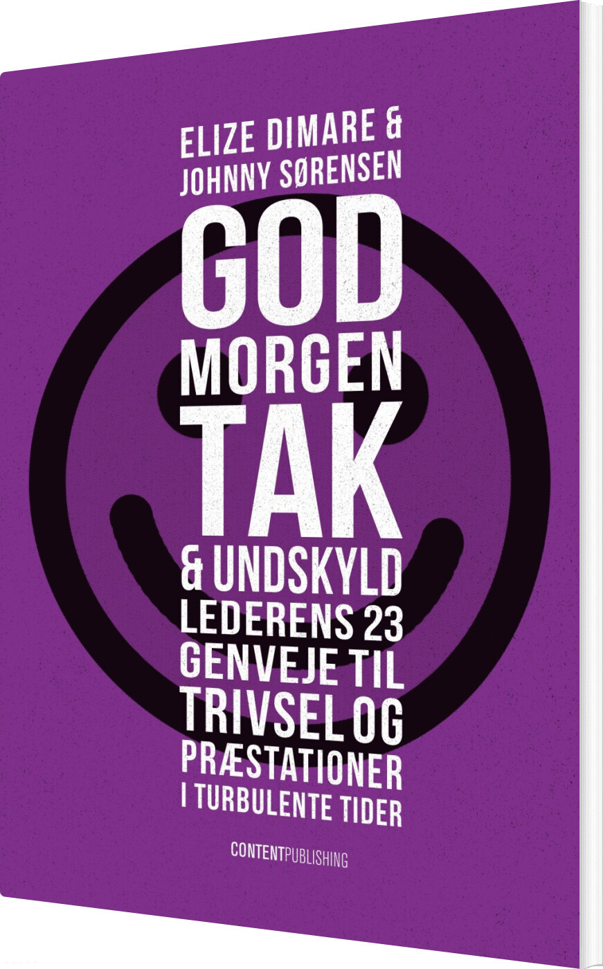 Godmorgen, Tak & Undskyld - Elize Dimare - Bog