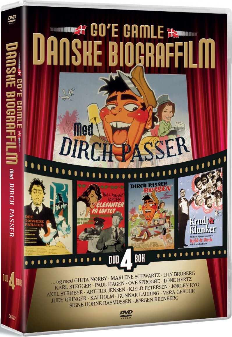 Go'e Gamle Danske Biograffilm - Med Dirch Passer - DVD - Film