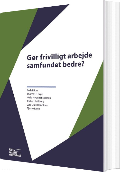Billede af Gør Frivilligt Arbejde Samfundet Bedre? - Thomas P. Boje - Bog