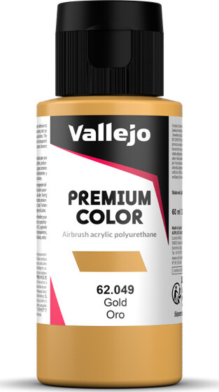 Vallejo - Premium Airbrush Maling - Guld 60 Ml