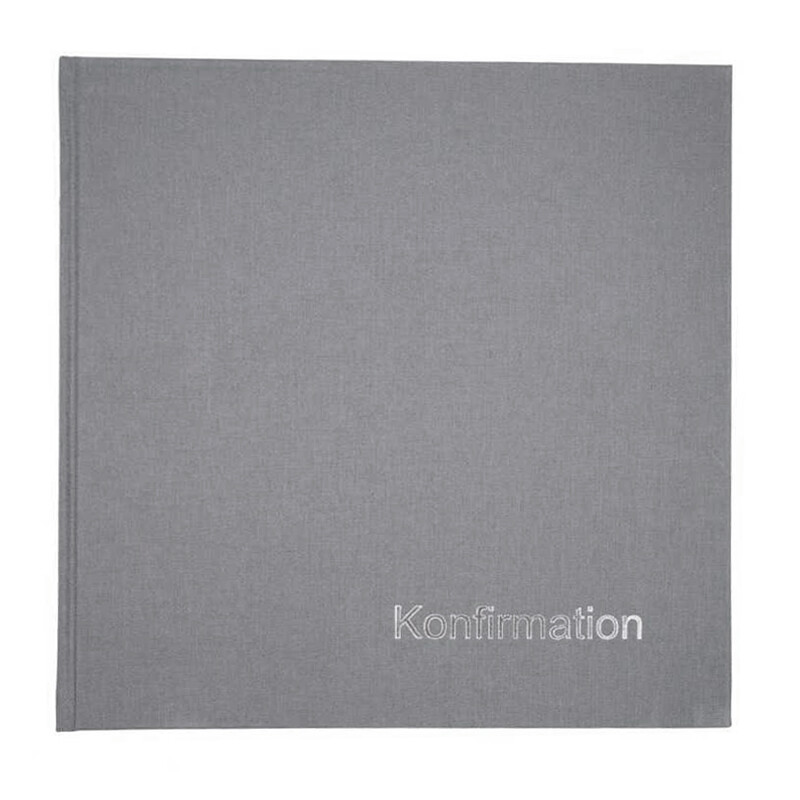 Goldbuch Konfirmations Album L Grå 25 X 25