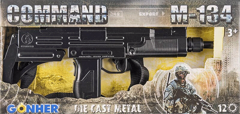 Gonher - Maskinpistol Med - 134 I Metal - Legetøj