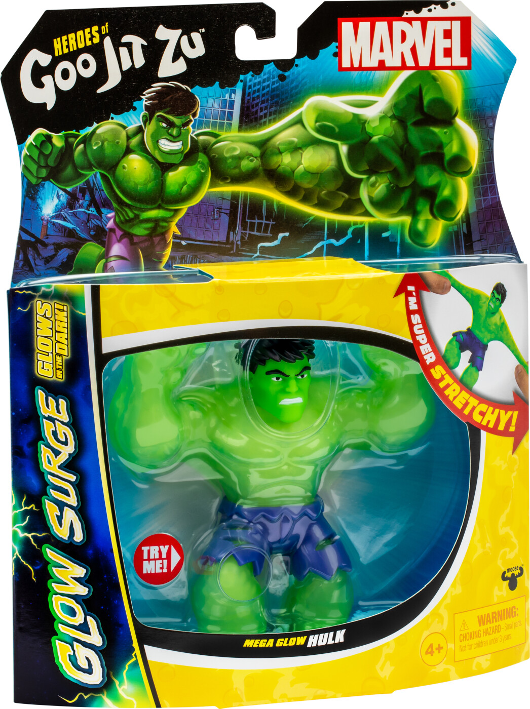 Goo Jit Zu - Marvel Glow Surge Hulk