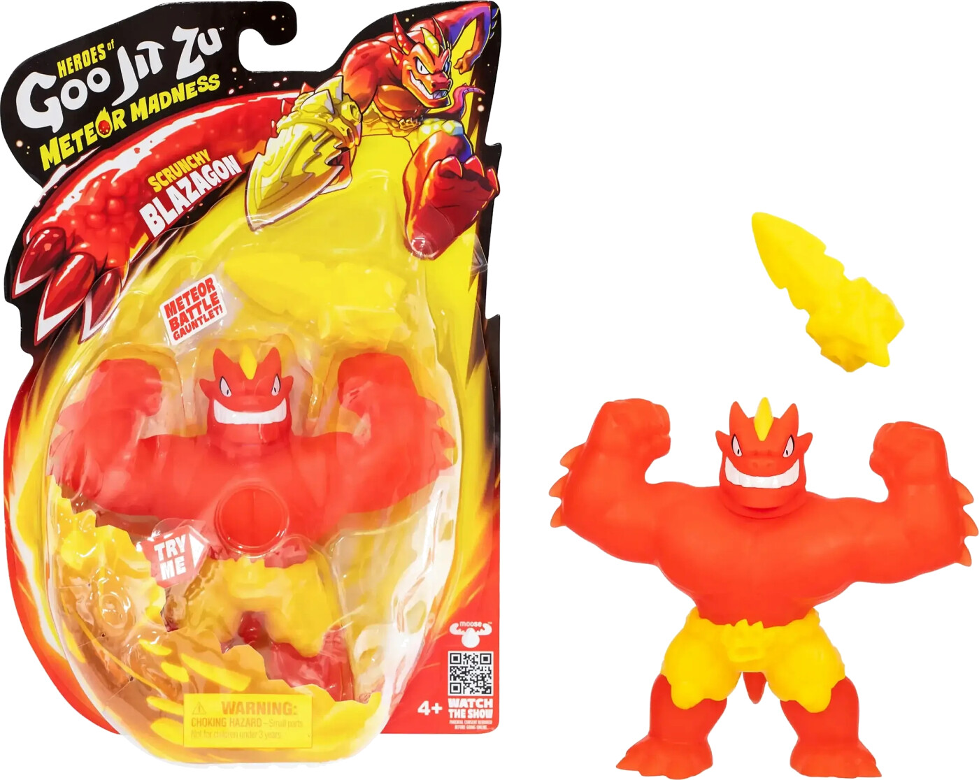 Heroes Of Goo Jit Zu - Meteor Madness - Scrunchy Blazagon Figur