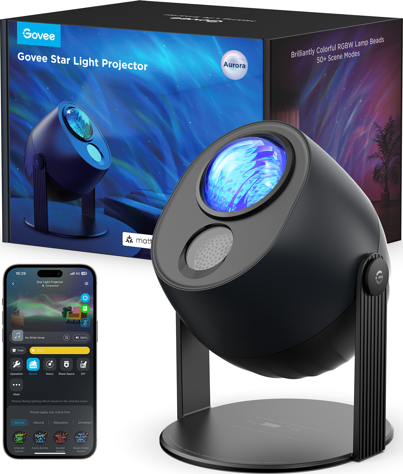 Govee - Stjernelys Projektor - Forvandl Dit Rum Med Fascinerende Stjernehimmler