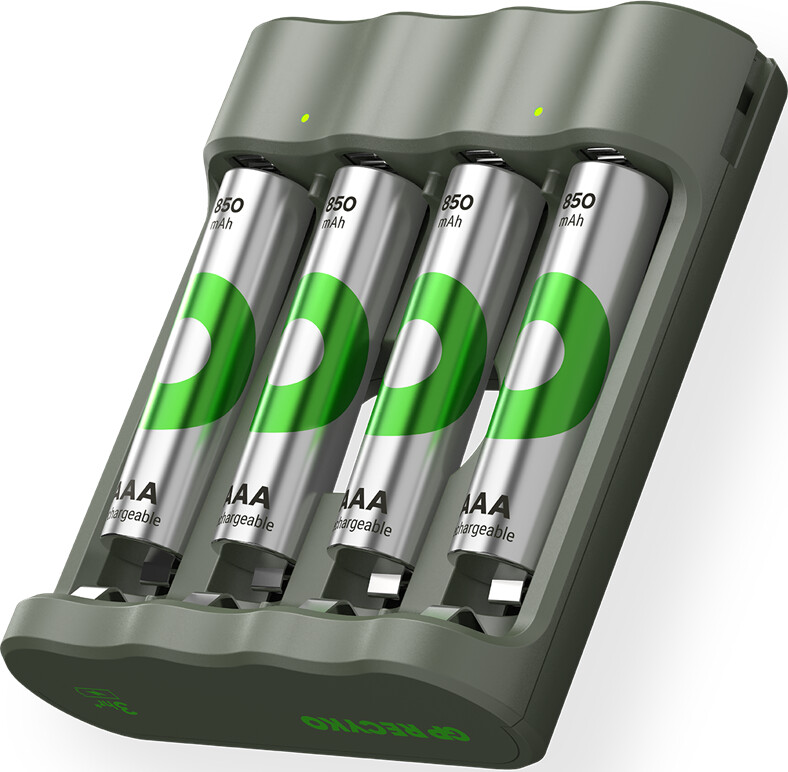 Gp - Recyko Oplader B441 Inkl. 4xaaa 850 Mah Batterier - Usb