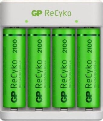 Billede af Gp Recyko - Aa Batterier Med Usb Oplader - 2100 Mah - 4 Stk hos Gucca.dk