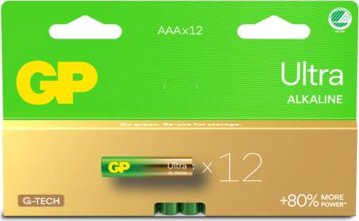 Gp - Ultra Alkaline Battery, Size Aaa, 24au/lr03, 1.5v (12-pack)