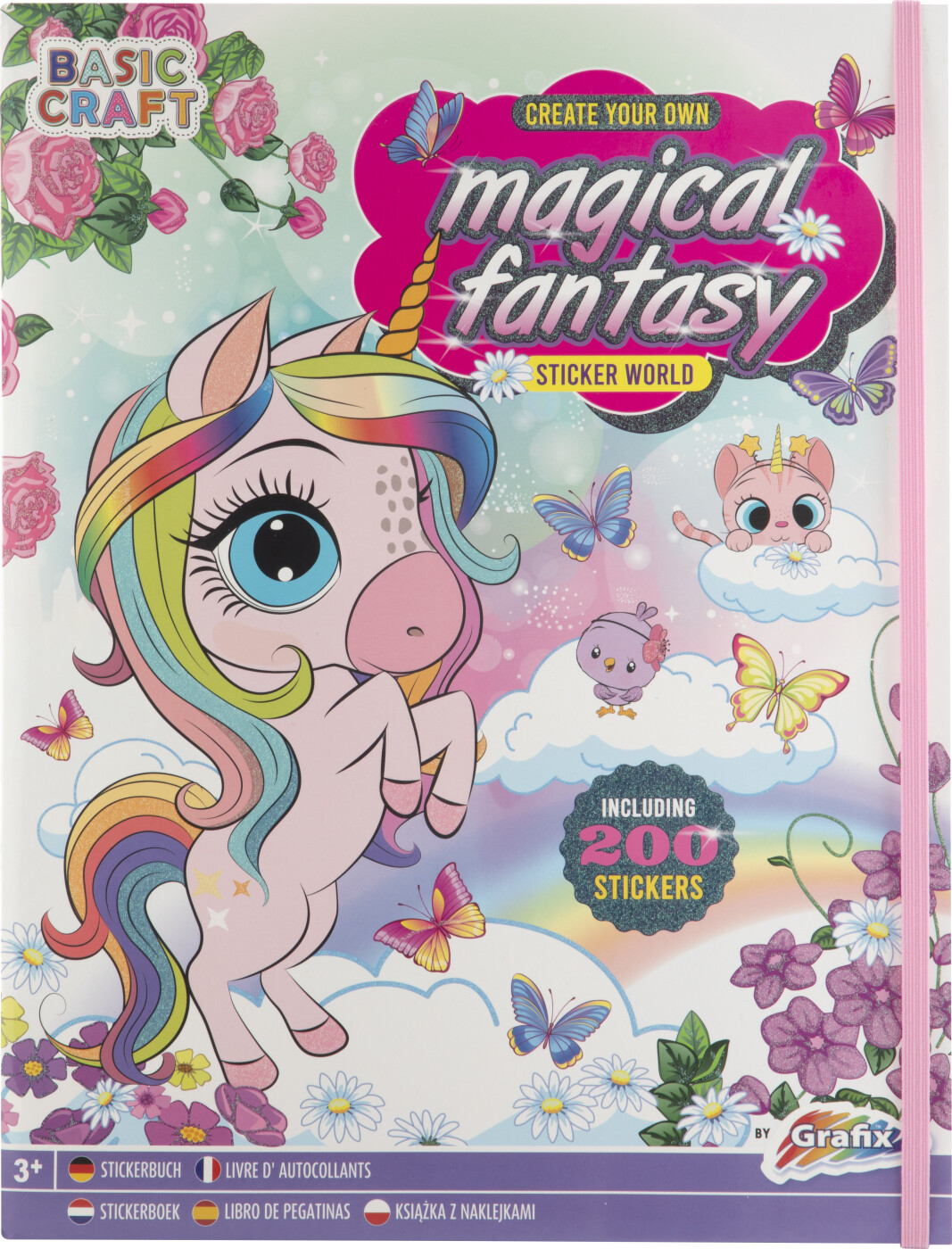 Billede af Create Your Own - Magical Fantasy Sticker World - 200 Stickers - Grafix - Bog