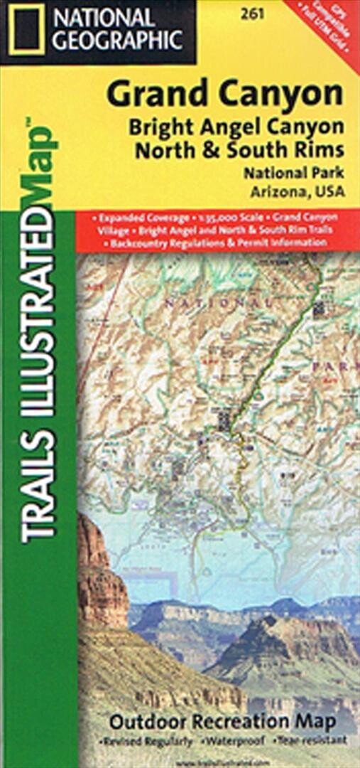 Billede af Grand Canyon Bright Angel Canyon, North & South Rims - National Geographics - English Book